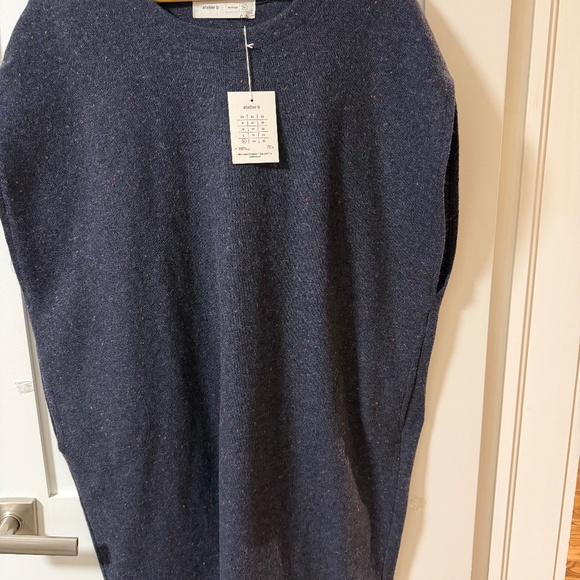 NWT Atelier B Montreal Wool Angora Tunic Dress Size XL Charcoal - Picture 1 of 7